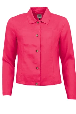 STI Linnea Linen Jacket Strawberry