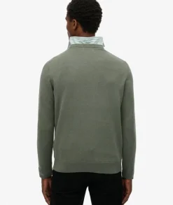 Superdry Essentials Cotton Jumper Lily Pad Green Marl