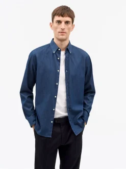 Tiger of Sweden Adley Button Down Indigo Shirt