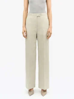 Tiger of Sweden Irit Flared Leg Trousers Beige