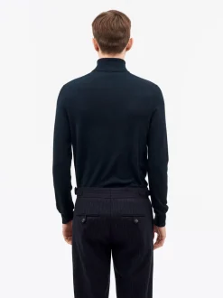 Tiger of Sweden Nevile Turtleneck Wool Sweater Dark Blue