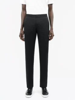 Tiger of Sweden Tannen Drawstring Linen Trousers Black