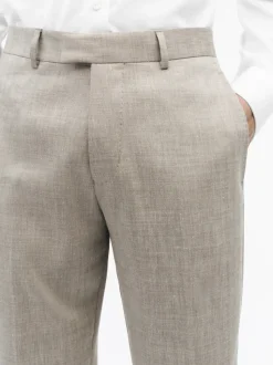 Tiger of Sweden Tense Linen Blend Trousers Light Ivory