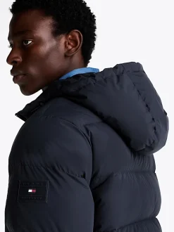 Tommy Hilfiger Down Hooded Puffer Jacket Desert Sky