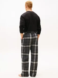 Tommy Hilfiger Essential Flannel Pyjama Bottoms Black Tartan