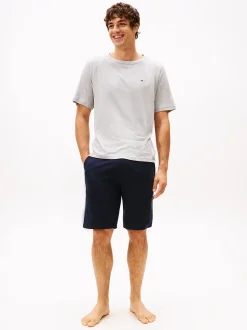 Tommy Hilfiger Essential Textured Lounge T-Shirt Light Grey Heather