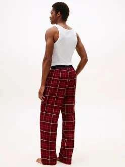 Tommy Hilfiger Original Flannel Pyjama Bottoms Red Reiker Tartan