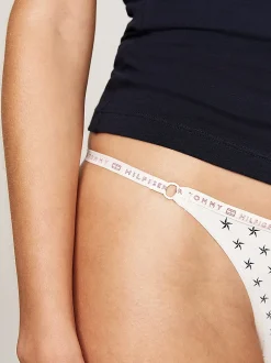 Tommy Hilfiger 3-Pack Repeat Logo Microfibre Thongs Gift Box rouge/star/ornamental green