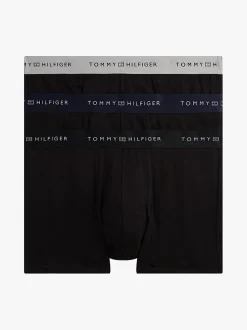 Tommy Hilfiger 3-Pack Signature Logo Metallic Waistband Trunks