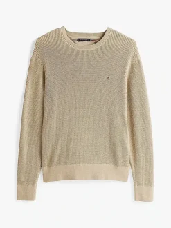 Tommy Hilfiger Racking Structure C-Neck Sweater Sandalwood Heather