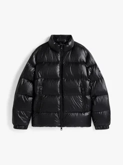 Tommy Hilfiger Shiny Water Repellent Down Puffer Jacket Black