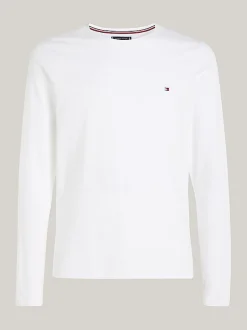 Tommy Hilfiger Slim Fit Long Sleeve T-shirt White