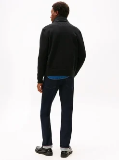 Tommy Hilfiger Smart Casual Mixed Texture Zip-Thru Jacket Black