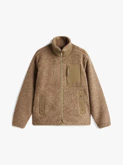 Tommy Hilfiger Teddy Fleece Zip-Thru Jacket Coastal Taupe