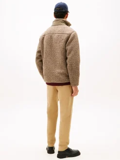 Tommy Hilfiger Teddy Fleece Zip-Thru Jacket Coastal Taupe