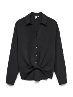 Vero Moda Vmizzy Ls Detail Shirt Black