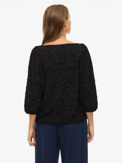 Videvera Boatneck Top Black Beauty