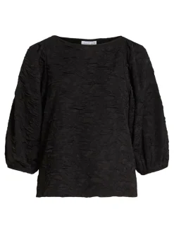 Videvera Boatneck Top Black Beauty