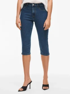 Vijeggy Capri Jeans Medium Blue Denim