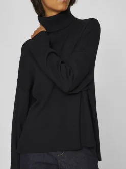 Vila Ostria Rollneck Knit Black Beauty