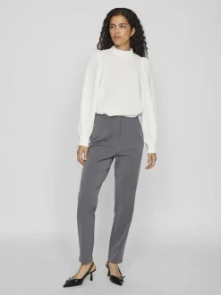 Vila Varone Pants Medium Grey Melange