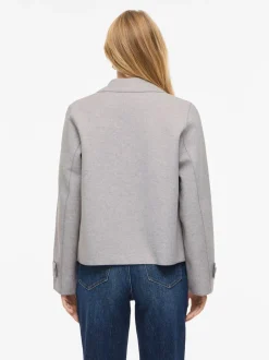 Vila Vijuice Ls Short Jacket Light Grey Melange