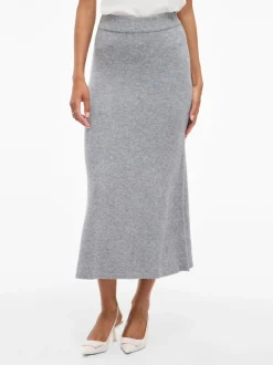 Viril Ankle Skirt Medium Grey Melange