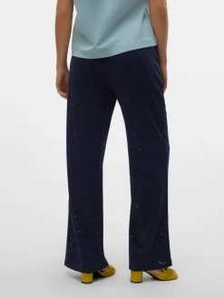 Vmthas Wide Pants Navy Blazer