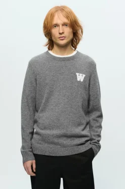 WWTay Lambswool Pullover Light Grey Melange